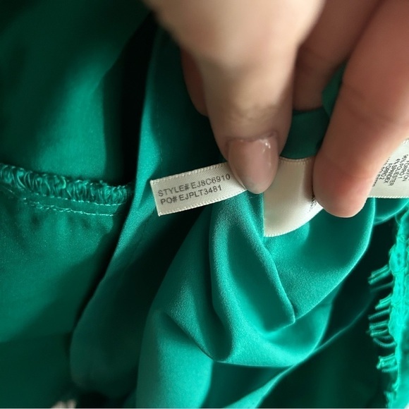 ELIZA J Lace Crochet Green Fit and Flare A-Line Cocktail Dress - Picture 15 of 16